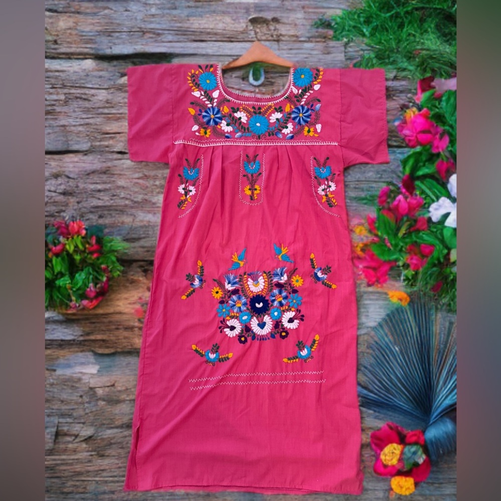 Floral Hand Embroidered Dress